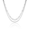 Chokers Piuka | Choker Piuka Ross 3 Voltas Folheada Em Rodio Branco