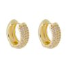 Brincos Piuka | Brinco Argolinha Livia P Zirconia Folheado A Ouro 18K