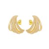 Brincos Piuka | Brinco Ear Hook Serena Zirconias Folheado A Ouro 18K