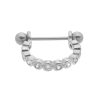 Piercings Piuka | Piercing De Furo Piuka Argola P Stella 10Mm Zirconia Prata