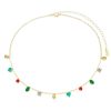 Chokers Piuka | Choker Piuka Maby Zirconias Coloridas Folheada A Ouro 18K