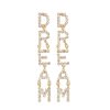 Brincos Piuka | Brincodream Strass Dourado