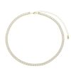 Colares Piuka | Choker Riviera Nubia Zirconias Quadradas Folheada A Ouro 18K