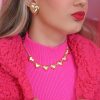 Mix Piuka | Mix Choker Marina E Laco Nat Crepe Rosa