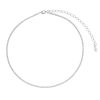 Chokers Piuka | Choker Piuka Riviera Chiara Mini Zirconias Cristal Folheada Em Rodio Branco