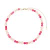 Chokers Piuka | Choker Piuka Ana Beatriz Pedras Naturais Tons De Rosa