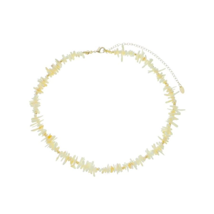 Chokers Piuka | Colar Gisele Cascalhos Pedra Natural Off White