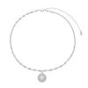 Chokers Piuka | Choker Piuka Sky Medalha Estrela Guia Zirconias Folheado Em Rodio Branco