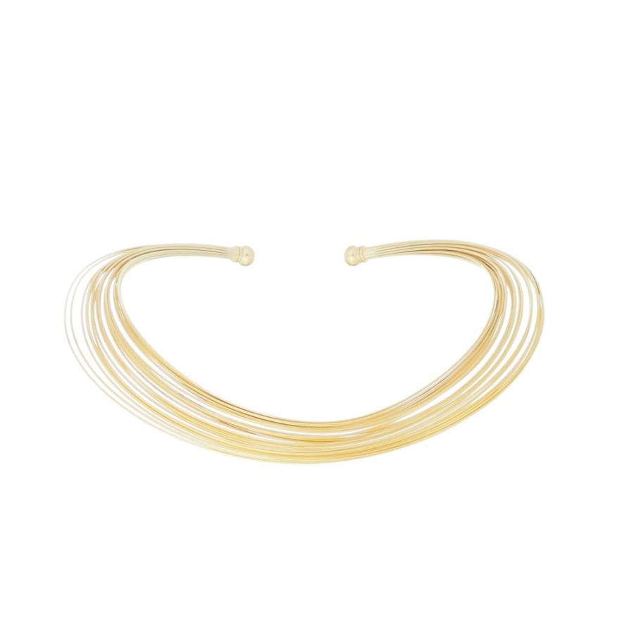 Chokers Piuka | Chokerfios De Metal Folheada A Ouro 18K Ana Laura