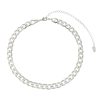 Chokers Piuka | Choker Piuka Raiza Elos Grumet Folheada Em Rodio Branco