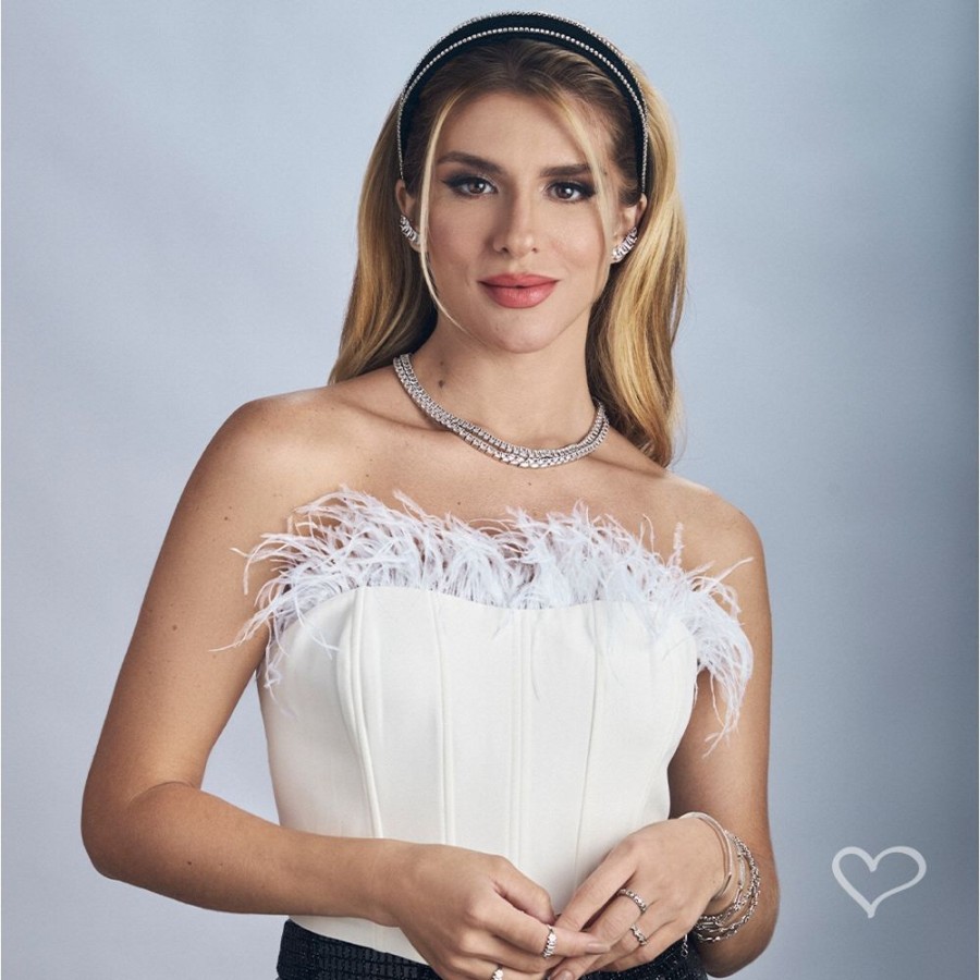 Colares Piuka | Colar Riviera Dominique Zirconias Folheado Em Rodio Branco