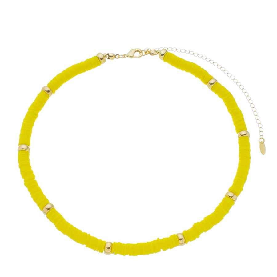 Chokers Piuka | Choker Mari Fimos Amarelo