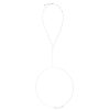 Acessorios Piuka | Body Chain Piuka Dua Bolinhas Folheado Em Rodio Branco