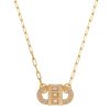 Colares Piuka | Colar Feminino Rafa Locker Baguete Zirconias Folheado A Ouro 18K