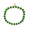 Piercings Piuka | Pulseira Georgina Pedras Naturais Jade Rondel Verde