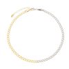 Chokers Piuka | Choker Elos Groumet Folheada A Ouro 18K E Folheada Em Rodio Branco Frida